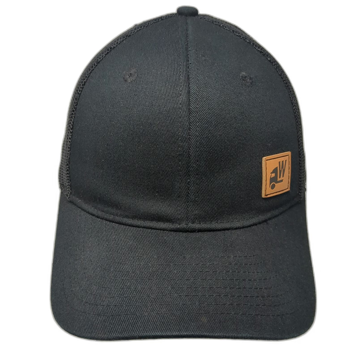 Western Trailers Trucker Hat Black One Size Mesh Back Snapback Semi Truck Patch