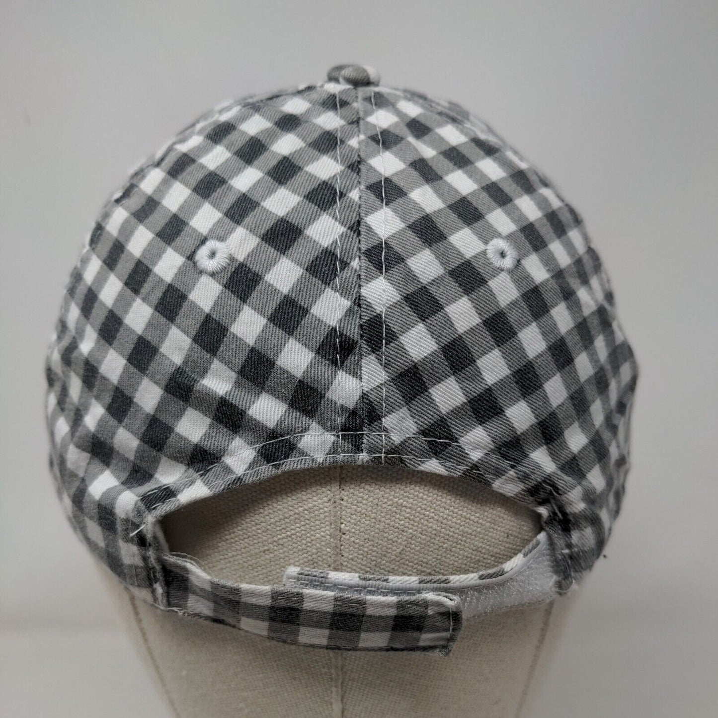 Unbranded Strapback Hat Multicolor OSFM Adjustable Gingham Vented Holes
