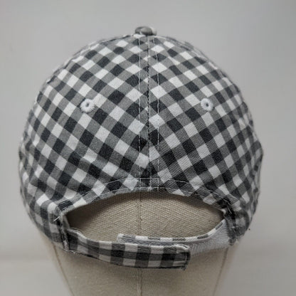 Unbranded Strapback Hat Multicolor OSFM Adjustable Gingham Vented Holes