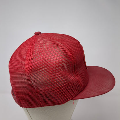 Tom Thumb American Fine Foods Trucker Hat Red One Size Adjustable Mesh Back