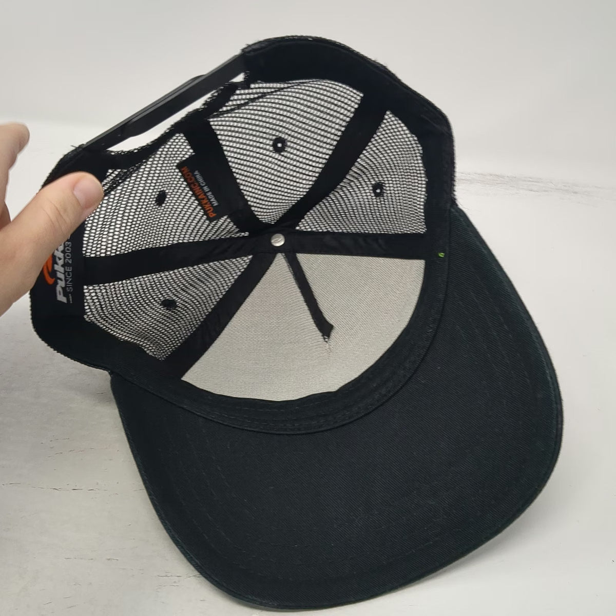 Pukka Trucker Hat Black White Blue Green One Size Sun Valley Idaho Mesh Snapback