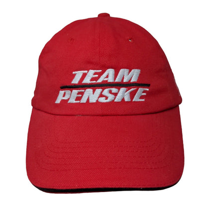 Team Penske Strapback Hat Red Embroidered Signature #3 #6 Embroidered Logo