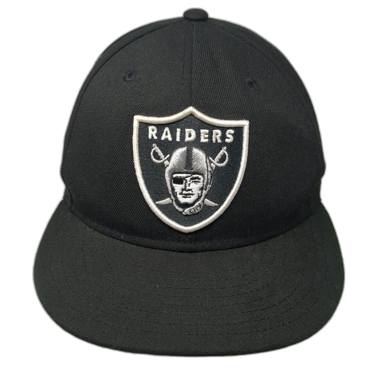 New Era NFL Las Vegas Raiders Snapback Hat Black One Size Flat Brim Gray 9FIFTY