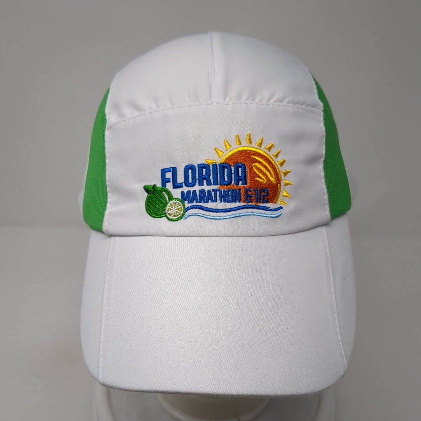 Florida Marathon & 1/2 Publix 5 Panel Cap White One Size Adjustable Embroidered
