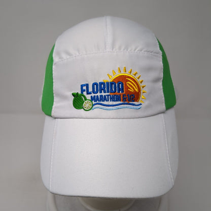Florida Marathon & 1/2 Publix 5 Panel Cap White One Size Adjustable Embroidered