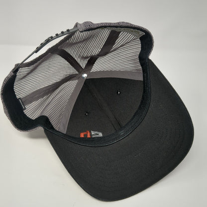 Salute Apparel Snapback Trucker Hat Black One Size Embroidered Logo