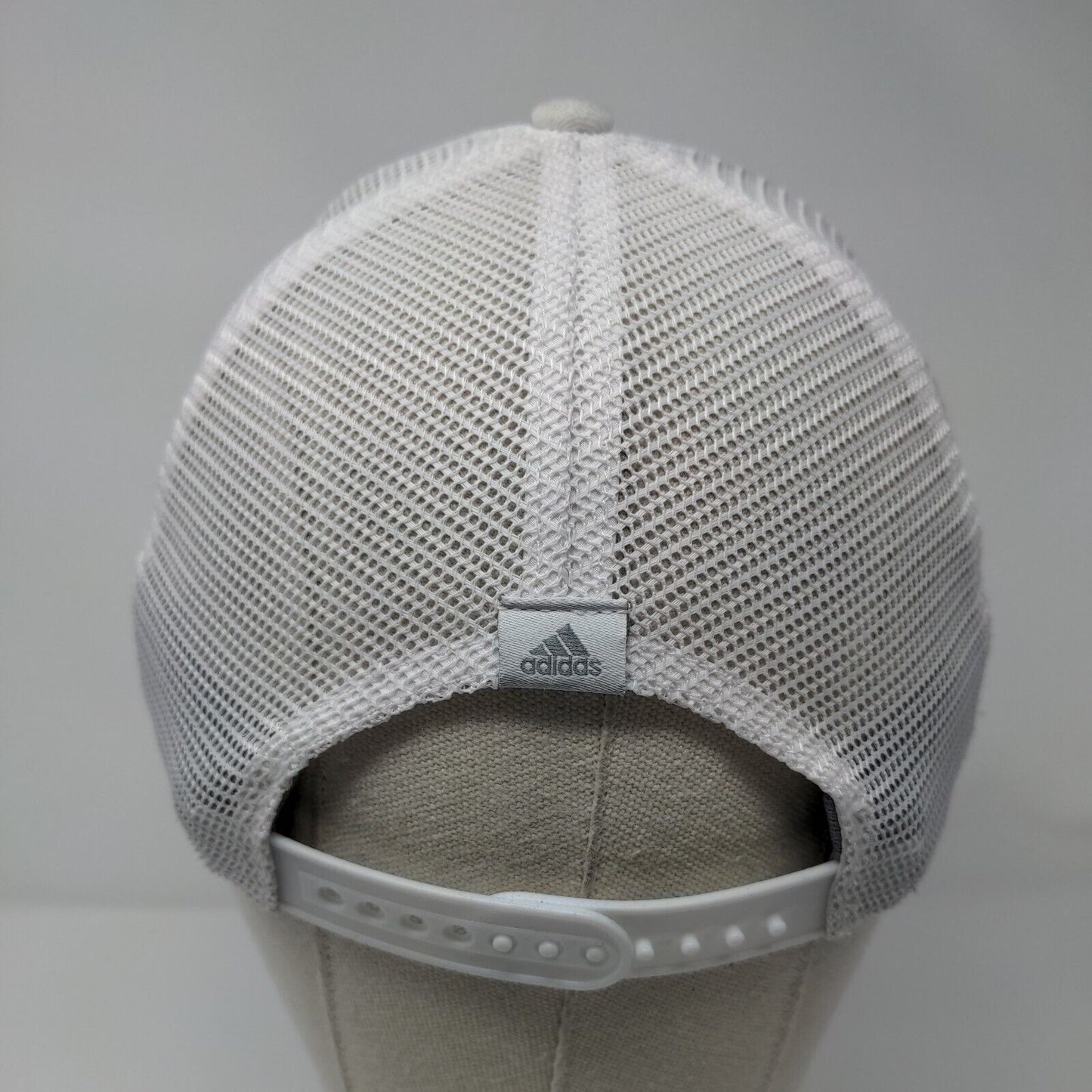 Adidas Aeroready Snapback Trucker Hat White OSFA Adjustable Mesh Back Cotton