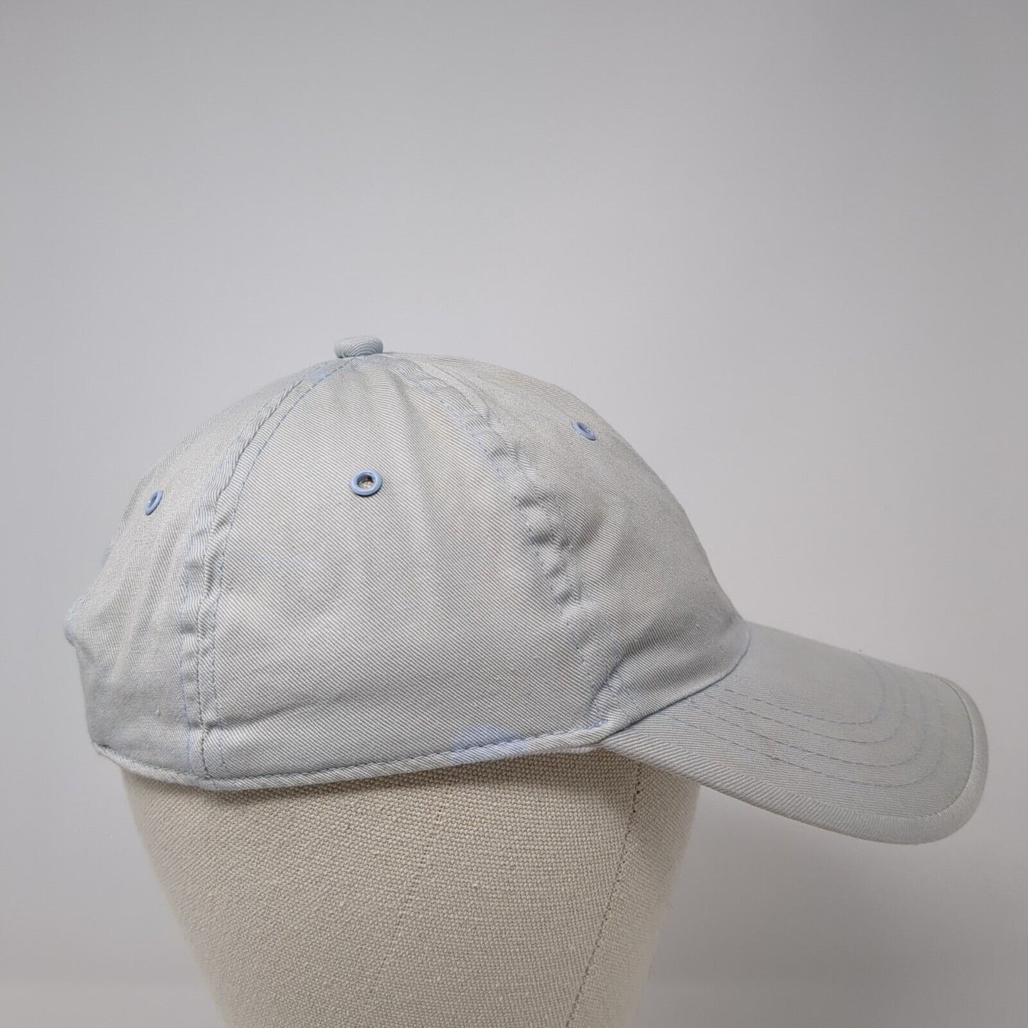 Faded Glory Strapback Hat Blue One Size Adjustable Vented Holes 6 Panel Blank