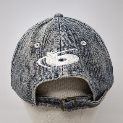 Bolle Slideback Hat Blue One Size Adjustable Embroidered Denim 6 Panel