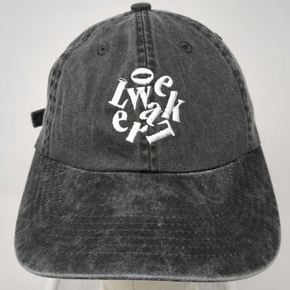 Port Authority Baseball Cap Gray One Size Slideback Unstructured Cotton Logo Hat