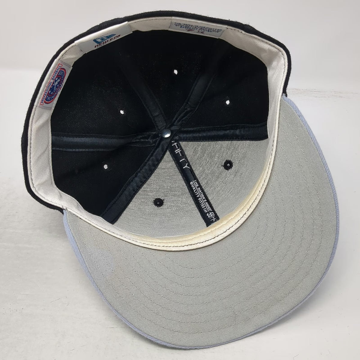 New Era MiLB Salem Keiser Volcanoes Black Gray 7 1/8 Fitted 59Fifty Wool Hat