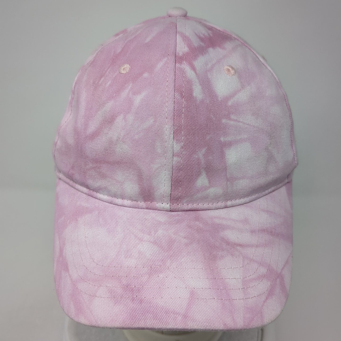 Unbranded Strapback Hat Pink One Size Adjustable Tie Dye Blank 6 Panel