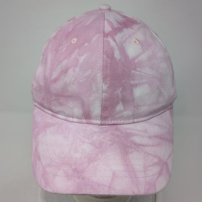Unbranded Strapback Hat Pink One Size Adjustable Tie Dye Blank 6 Panel