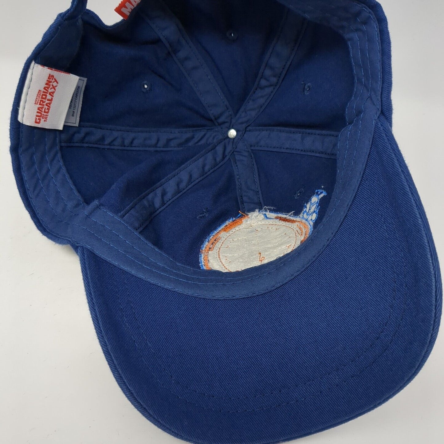 Guardians Of The Galaxy Bite Rocket Slideback Hat Blue OS Adjustable Marvel