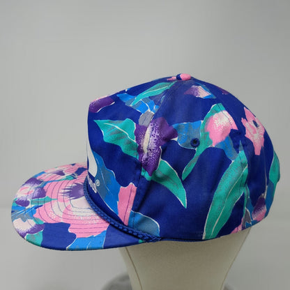 Nissin 5 Panel Blue Floral Albertsons Logo Rope Snapback Hat One Size Grocery