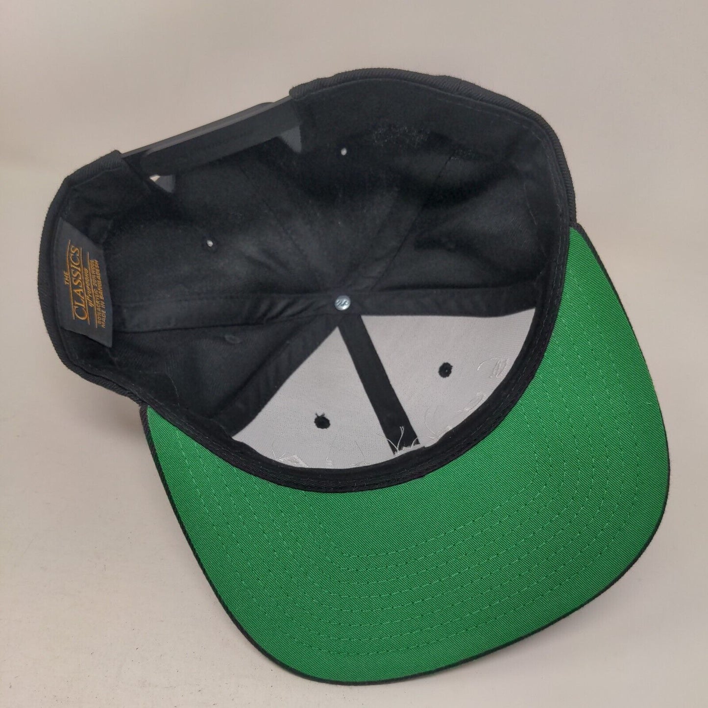 Suforia Snapback Hat Black One Size Embroidered 6 Panel Yupoong