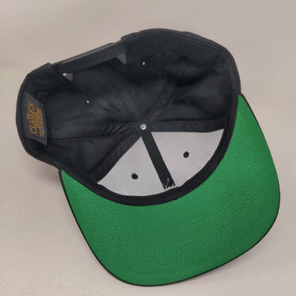 Suforia Snapback Hat Black One Size Embroidered 6 Panel Yupoong