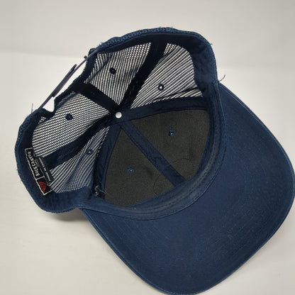 Yellowstone Nat'l Park Snapback Trucker Hat Blue One Size Mesh Back