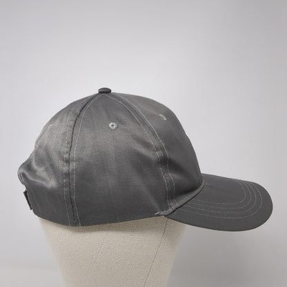 Unbranded Strapback Hat Gray One Size Adjustable Vented Holes 6 Panel Blank