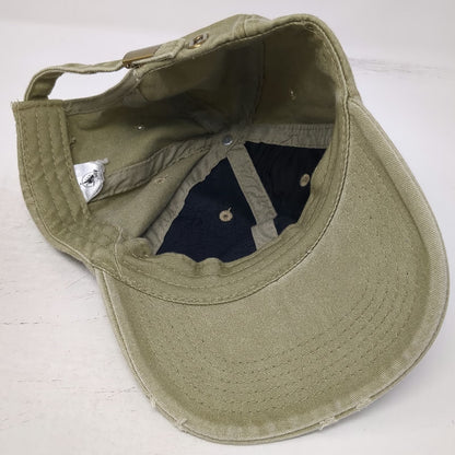 Disney Baseball Cap Green One Size Mickey Mouse Embroidered Slideback Cotton Hat