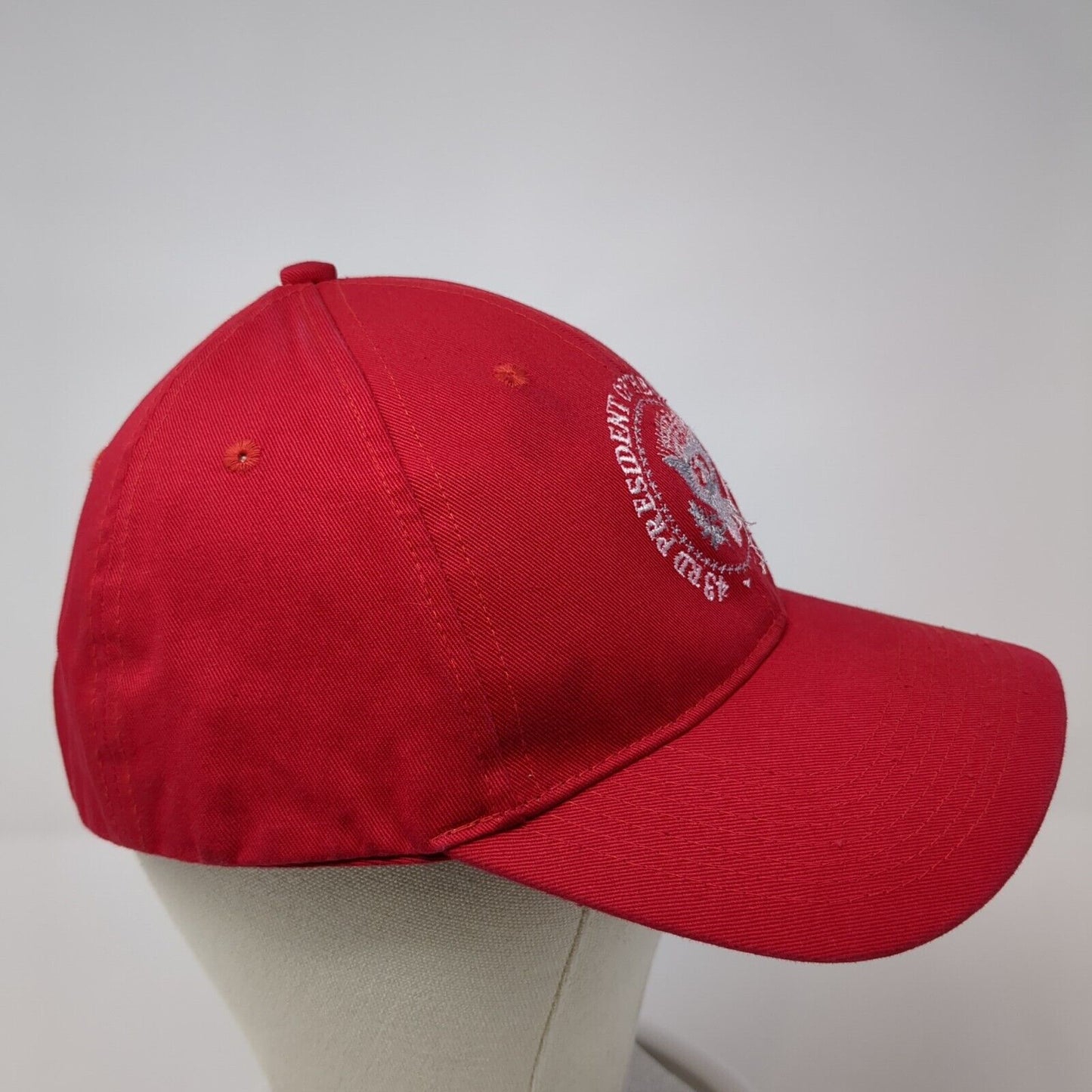 43rd President of the United States Strapback Hat Red One Size Adjustable