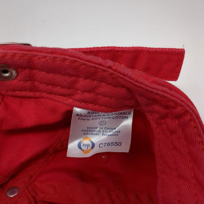 RAMS Jamesville DeWitt Slideback Hat Red One Size Adjustable Embroidered Cotton