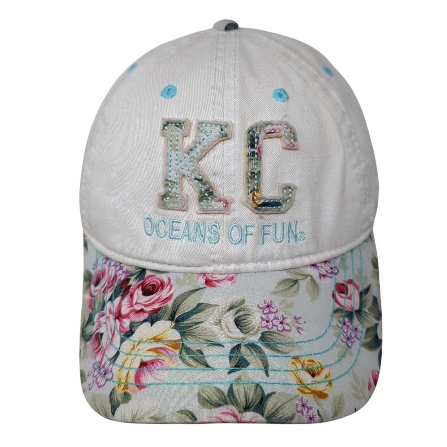 KC Oceans of Fun Strapback Hat Multicolor One Size Floral Adjustable