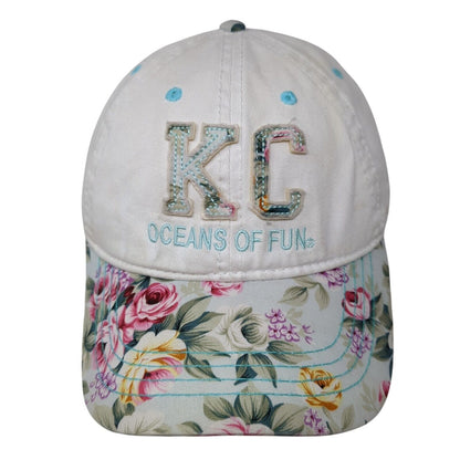 KC Oceans of Fun Strapback Hat Multicolor One Size Floral Adjustable