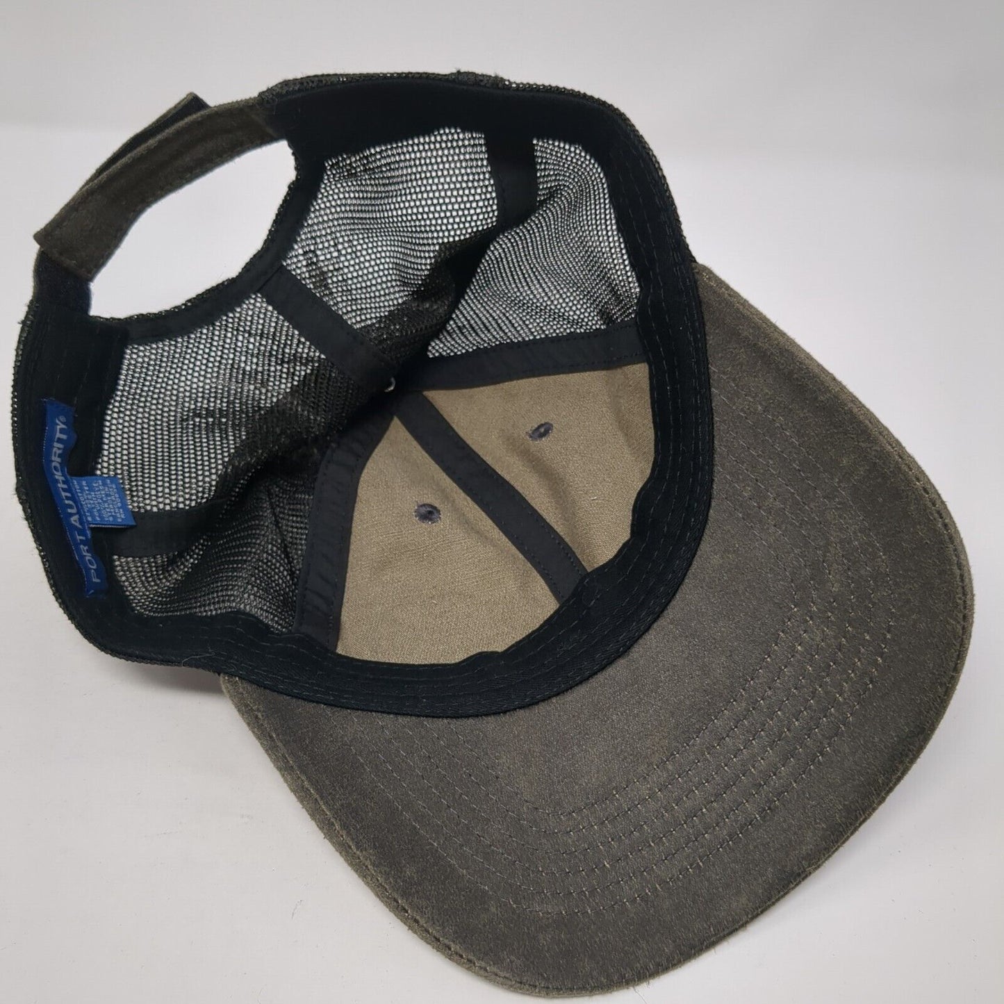 Vikings The Fight Is What Feed Us Trucker Hat Gray OS Mesh Back Port Authority