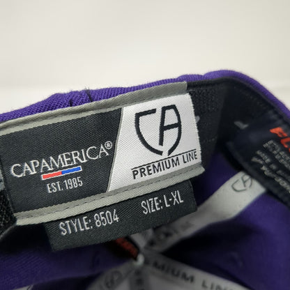 Cap America Baseball Cap Purple XL 4 The Fallen Purple Heart Flexfit Hat