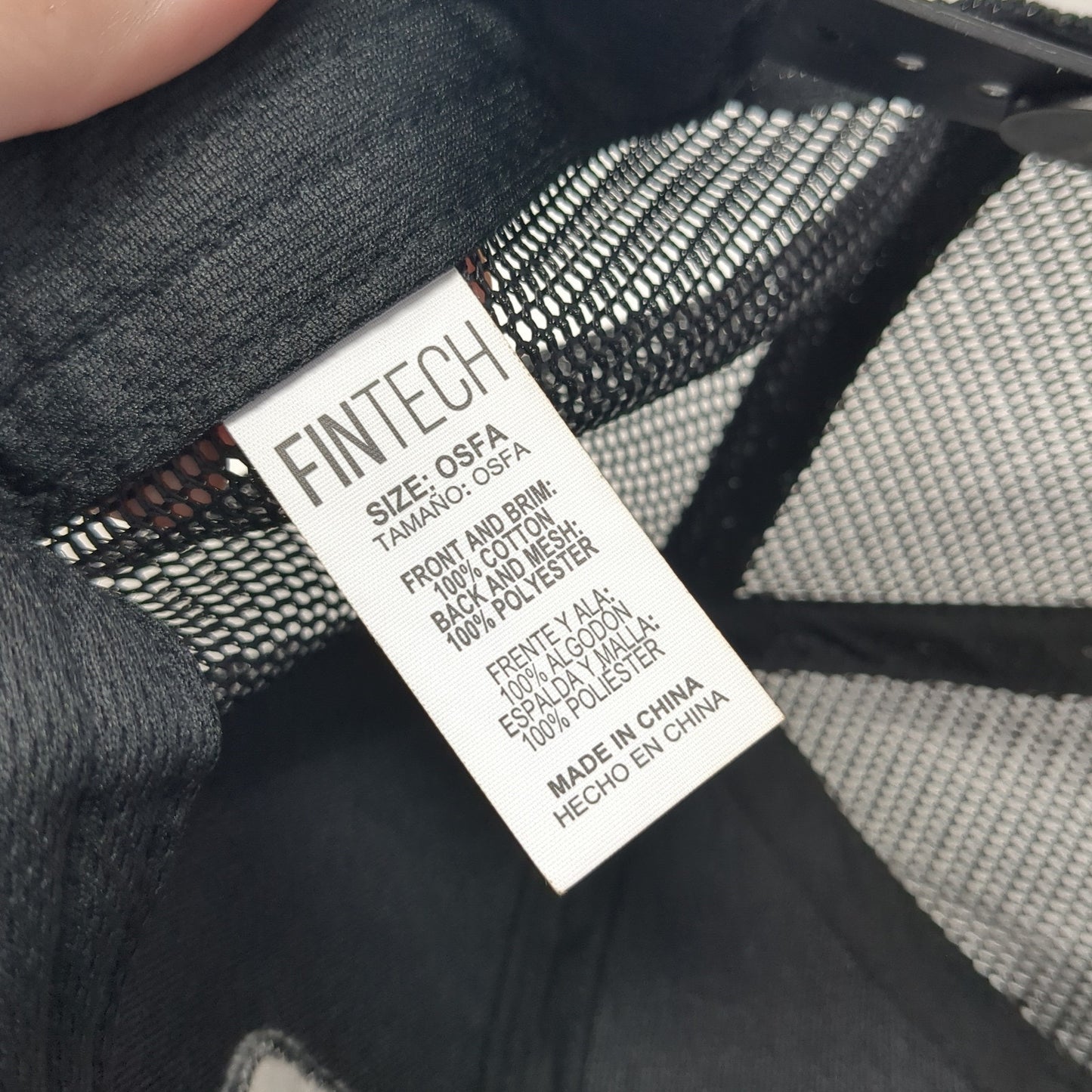 United By Fishing Fintech Snapback Trucker Hat Blue One Size Mesh Back