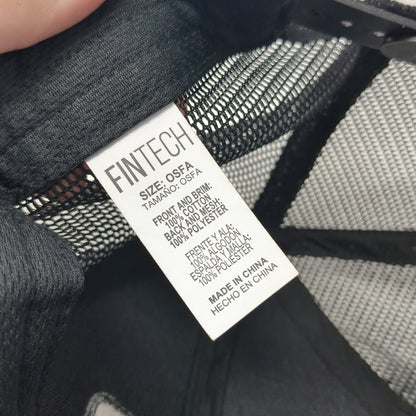 United By Fishing Fintech Snapback Trucker Hat Blue One Size Mesh Back