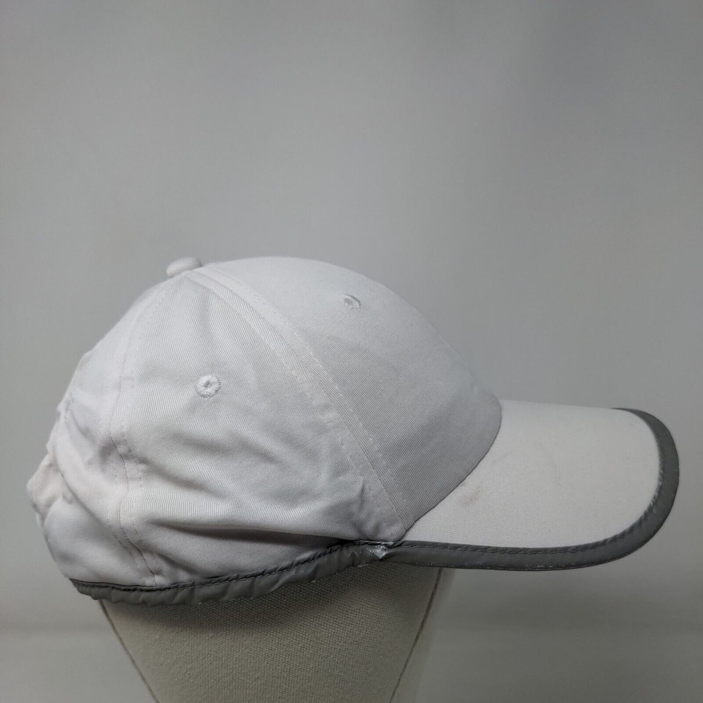 Joe Boxer Strapback Hat White One Size Adjustable Vented Holes 6 Panel Blank