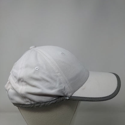 Joe Boxer Strapback Hat White One Size Adjustable Vented Holes 6 Panel Blank