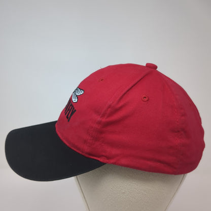 Dragon Fly Strapback Baseball Cap Red One Size Adjustable Embroidered 6 Panel