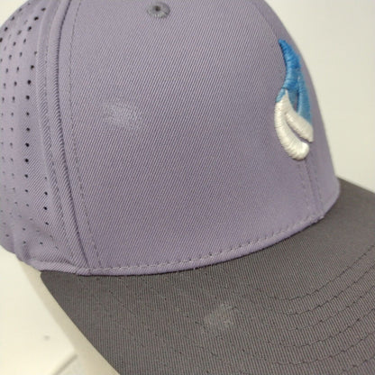 Ignite Fitted Hat Gray S/M Breathable Embroidered 6 Panel 474F Pacific Headwear