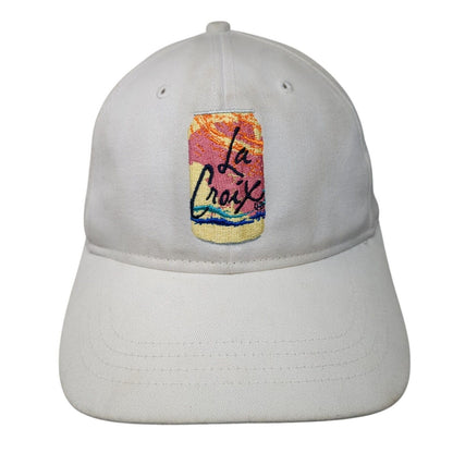 La Croix Strapback Hat White OSFA Adjustable Embroidered 6 Panel