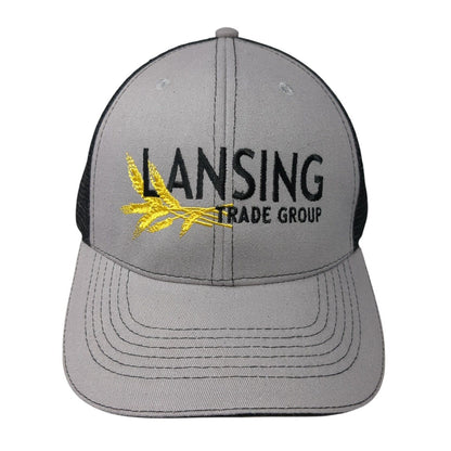 Lansing Trade Group Idaho Strapback Trucker Hat Gray OS Adjustable Mesh Back
