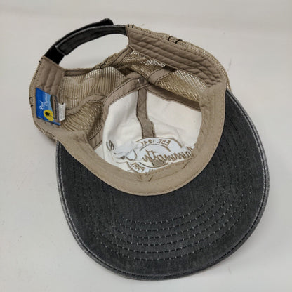 Royal Resortwear Men's Strapback Mesh Back Hat Gray Mammoth Cave National Park