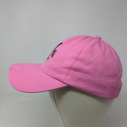 Unbranded Women's Slideback Hat Pink Embroidered Mrs. Logo 100% Cotton