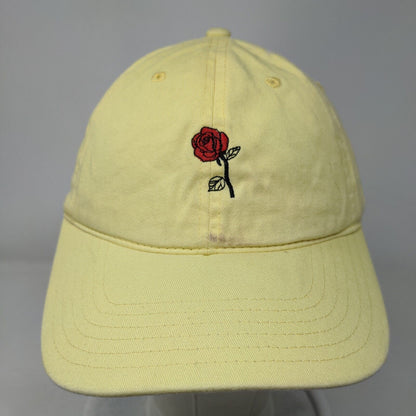I Only Date Beasts Slideback Hat Yellow One Size Adjustable Embroidered Disney