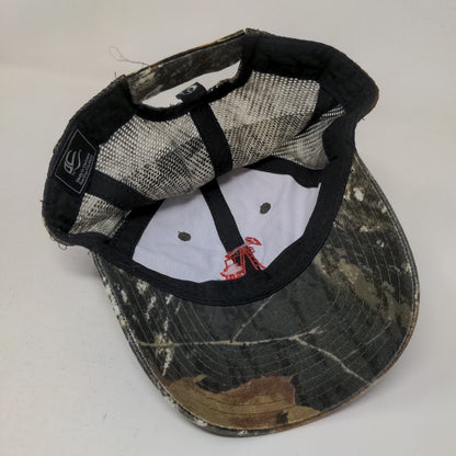 RK OIL LLC Strapback Mesh Back Trucker Hat Camo OSFM Embroidered