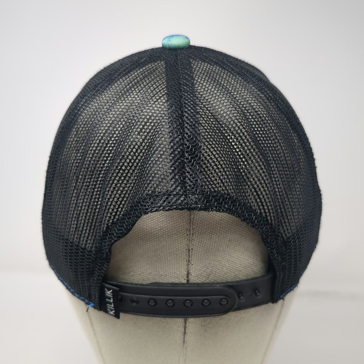 Killik Trucker Hat Blue Black Green White One Size Mesh Snapback Camo Gear
