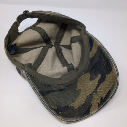David And Young Baseball Cap Multicolor OS Adjustable Distressed Camouflage