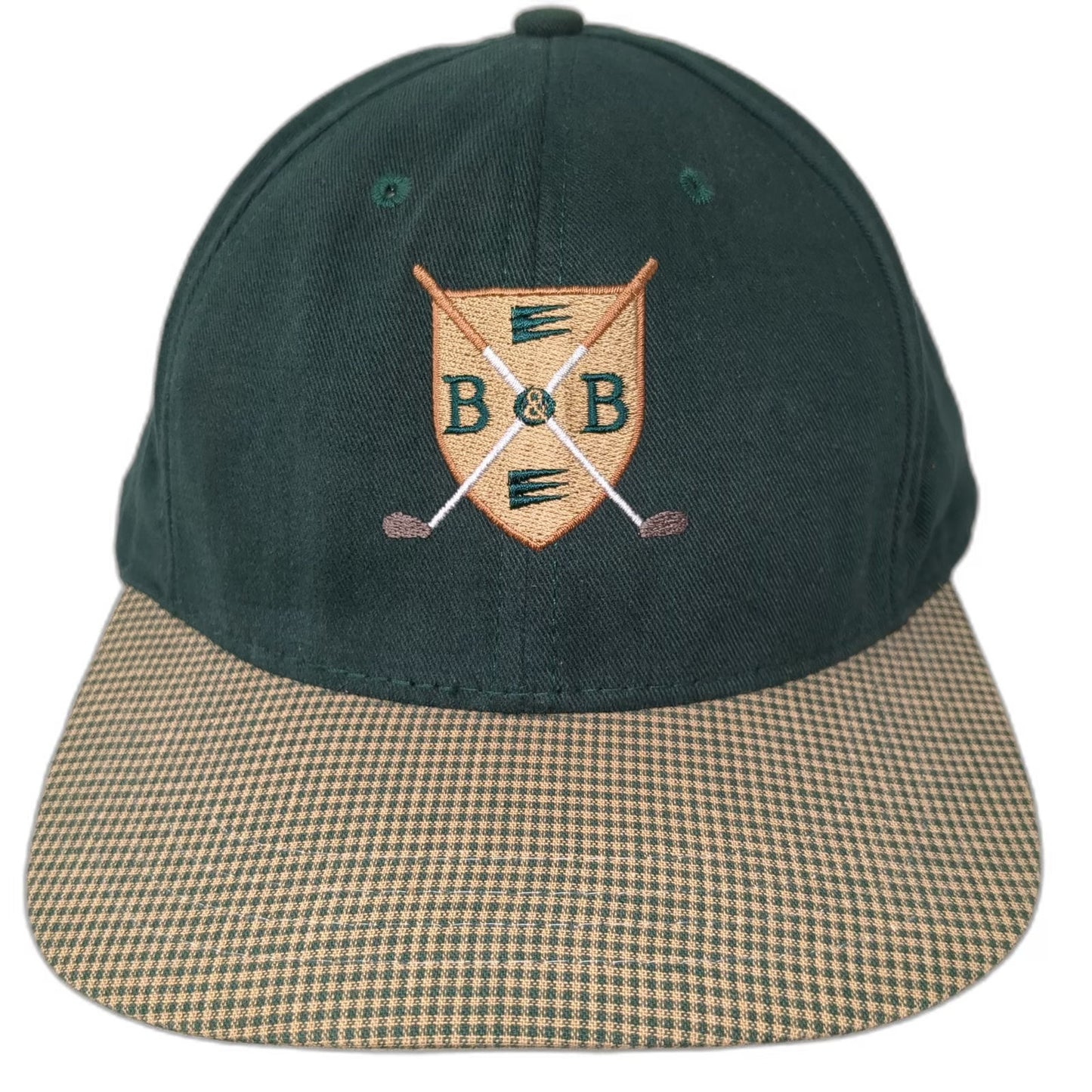 American Dry Goods Baseball Cap Green One Size Golf Logo Boole USA Slideback Hat