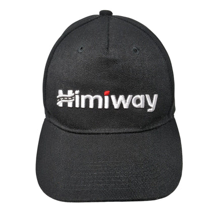 Himiway Snapback Hat Black One Size Solid Embroidered Adjustable