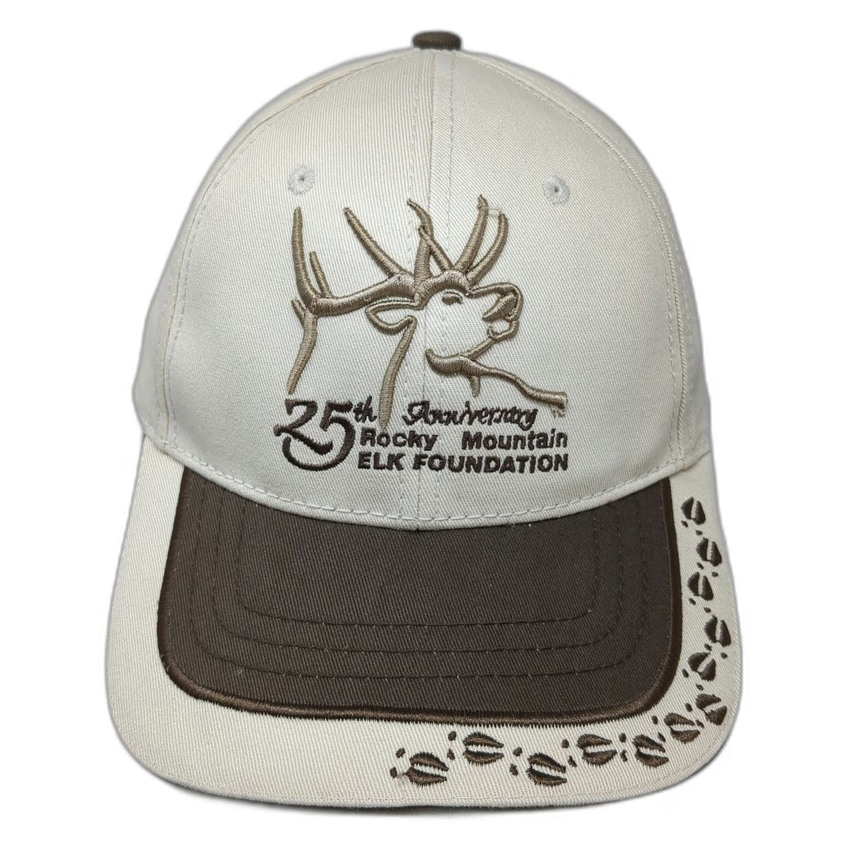 Rocky Mountain Elk Foundation 25th Anniversary Beige Baseball Cap One Size Hat