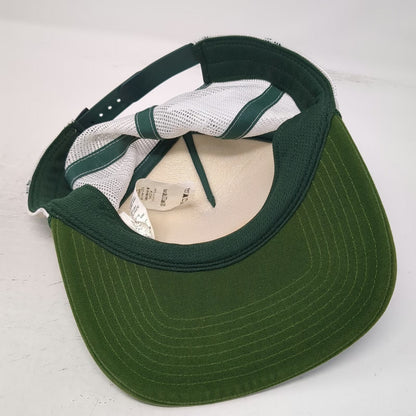 Patagonia Trucker Hat Green One Size Striped Mesh Back Snapback Rope Detail