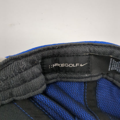 Nike Strapback Golf Hat Blue One Size Adjustable Embroidered 6 Panel Polyester
