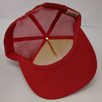 Kenda Trucker Hat Red L White Blue Rope Snapback Mesh 5 Panel Trinity Hockey